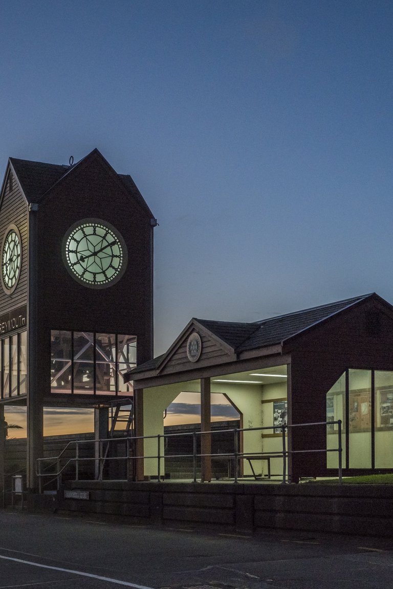 Greymouth clocktower at night