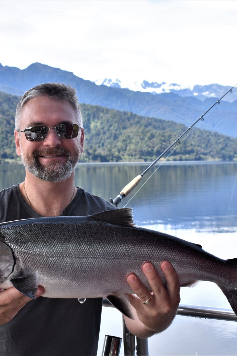 Salmon on Lake Mapourika