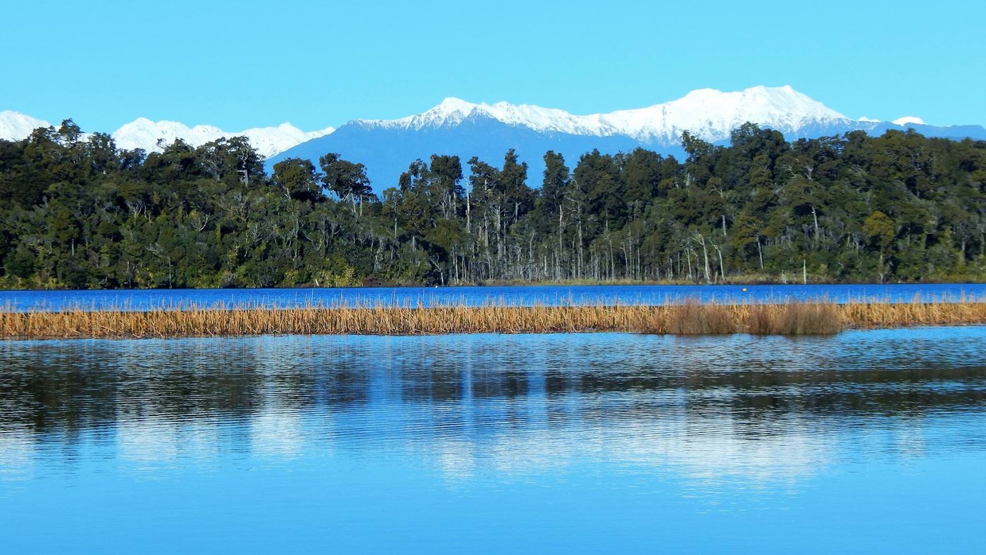 Mahinapua with snow capped mountains