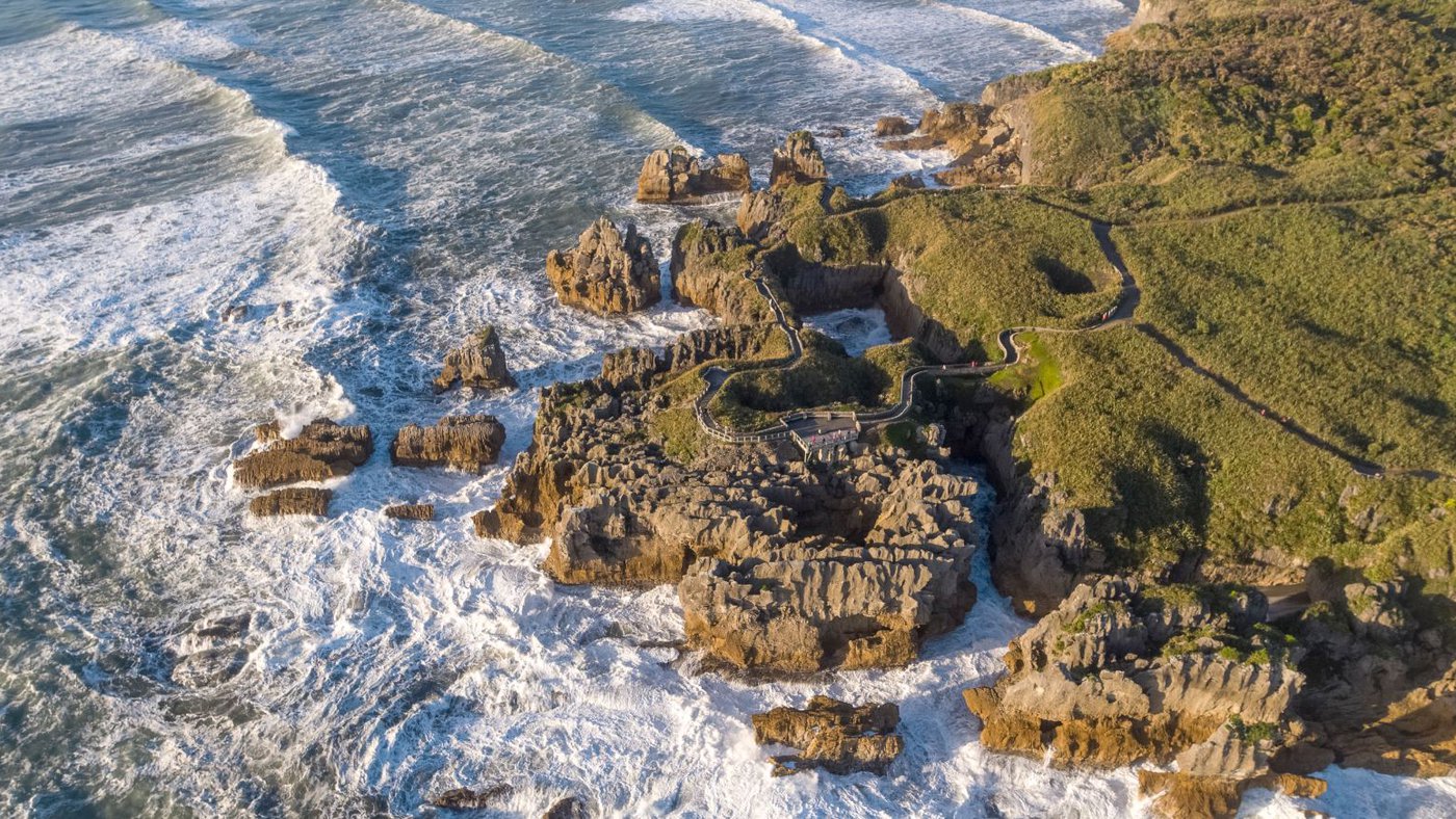 Pancake Rocks and Blowholes- West Coast New Zealand - 0136